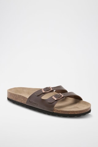 Ciabatte in pelle - Marrone