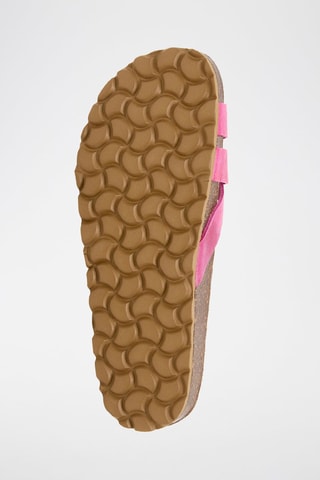 Ciabatte in pelle - Fucsia