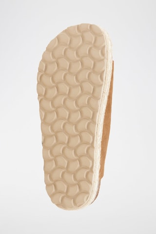 Sandali platform in pelle scamosciata - Marrone