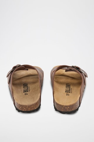 Ciabatte in pelle - Marrone