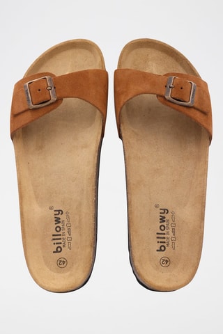 Nubuck Slippers Rosso 
Camel