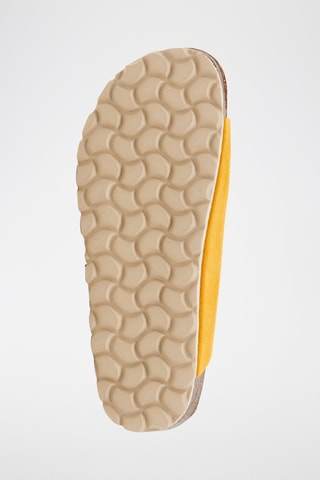 Ciabatte in pelle scamosciata - Giallo