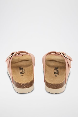 Leren Platform Sandalen - Roze