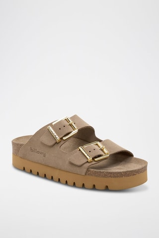 Ciabatte in pelle - Beige