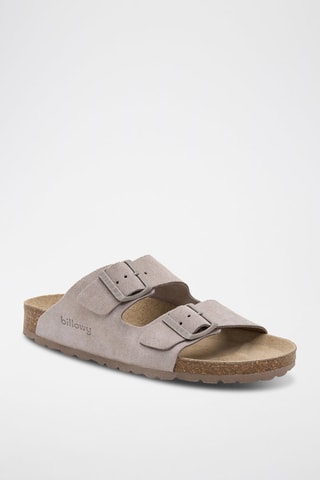 Ciabatte in pelle - Marrone