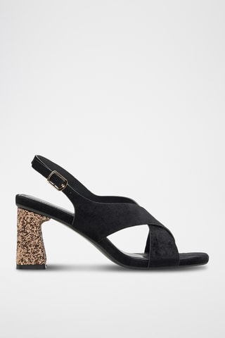 Sandalen met Hak Milan - Zwart