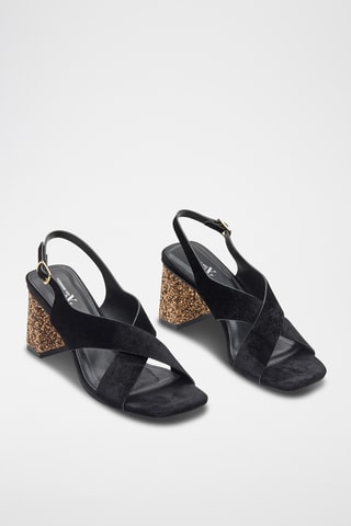 Sandalen met Hak Milan - Zwart