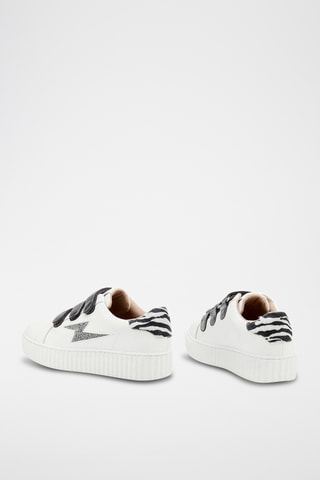 Platform Sneakers Jane - Wit en antraciet