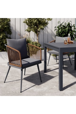 2 sillas de jardín Florida - 55,5 x 76 x 54,5 cm