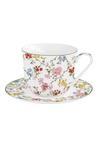 Taza y platillo de porcelana Garden Dreams