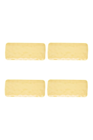 4 platos de porcelana Interiors - 36 × 16 cm