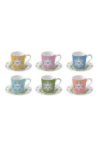 Juego de café de porcelana Spring Parade - 6 personas