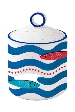 3 tarros de porcelana Sardine’s Party - 9 x 13 x 9 cm