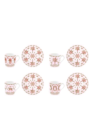 Juego de café de porcelana Exotic Vibes - 4 personas
