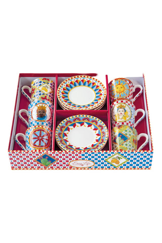 Juego de café de porcelana Sicily - 6 personas