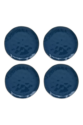 4 platos llanos de porcelana Interiors - 26 cm