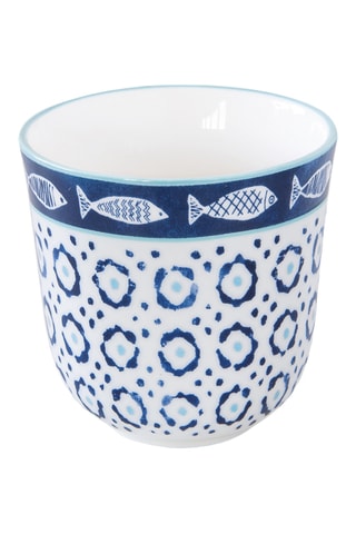 6 tazas de café de porcelana Sea Shore - 15 cl
