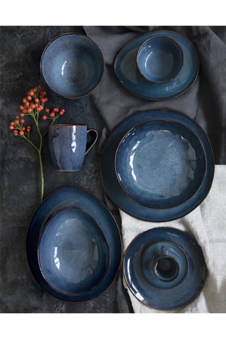 4 platos llanos de gres Genesis - 21 cm