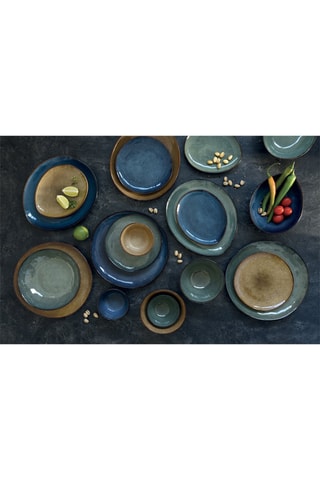 4 platos llanos de gres Genesis - 21 cm