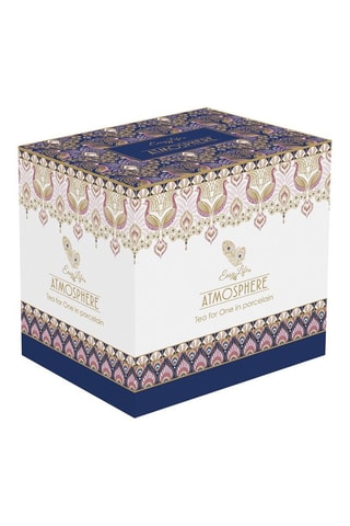 Tetera, taza y plato de porcelana Peacock 35 cl