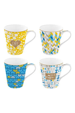 4 tazas de porcelana Coffee Mania - 300 ml