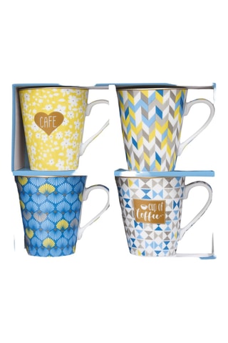 4 tazas de porcelana Coffee Mania - 300 ml