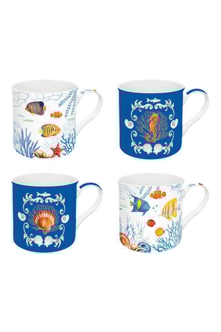 4 tazas de porcelana Aquarium - 300 ml