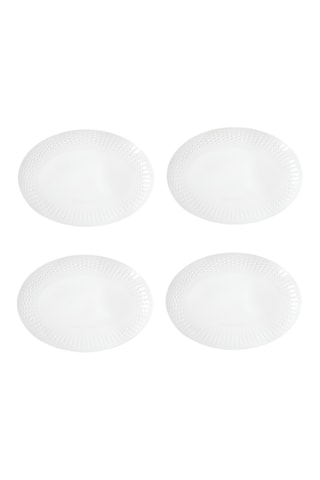 4 fuentes de porcelana Drops - 32 x 2 x 23 cm