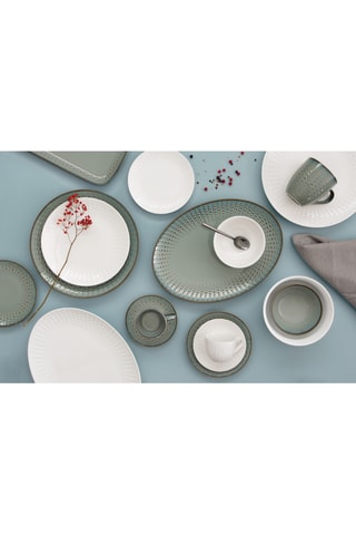 4 fuentes de porcelana Drops - 32 x 2 x 23 cm