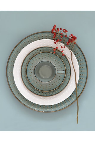 4 fuentes de porcelana Drops - 32 x 2 x 23 cm