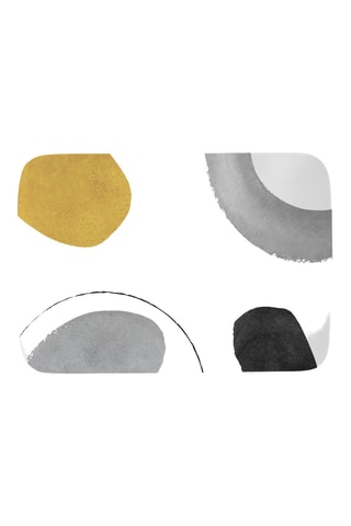 4 platos llanos de porcelana Elements - 27 x 19 cm