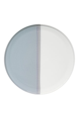 4 platos llanos de porcelana Double - 26 cm