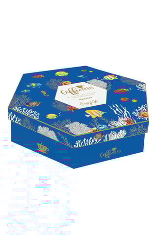 Juego de café de porcelana y bambú Aquarium - 6 personas