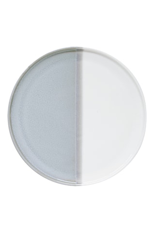 4 platos de postre de porcelana Double - 21 cm