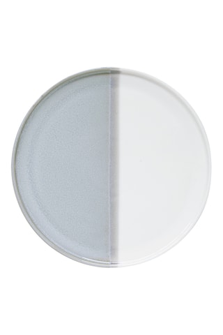 4 platos de postre de porcelana Double - 21 cm