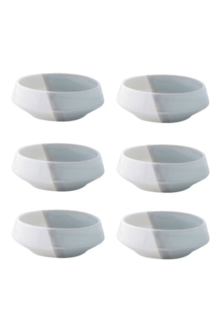 6 boles de porcelana Double - 11 cm