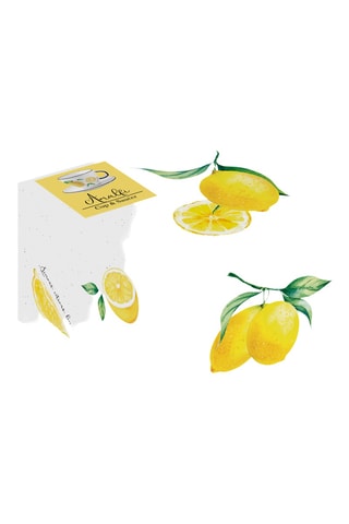 Taza de té y platillo de porcelana Amalfi