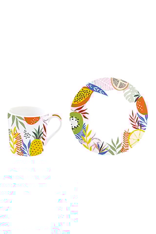 Juego de café de porcelana Tutti Frutti - 6 personas