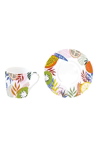 Juego de café de porcelana Tutti Frutti - 6 personas