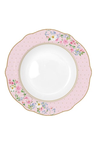 6 platos hondos de porcelana Garden Joy - 23 cm