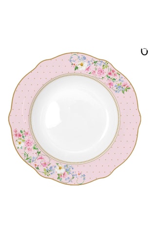 6 platos hondos de porcelana Garden Joy - 23 cm