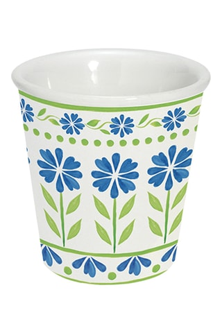 4 tazas de café de porcelana Flowers Garden - 10 cl