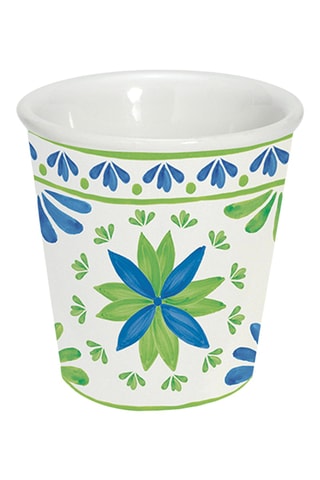 4 tazas de café de porcelana Flowers Garden - 10 cl