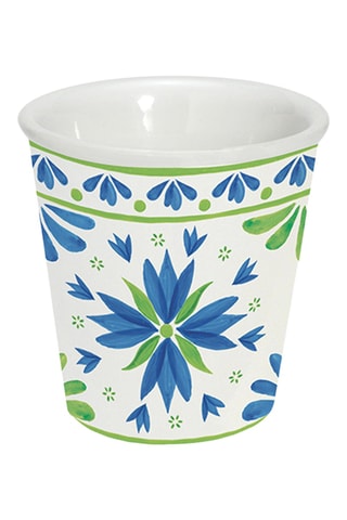 4 tazas de café de porcelana Flowers Garden - 10 cl
