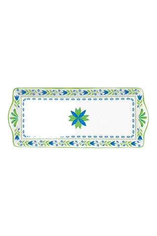 Fuente de porcelana Flowers Garden - 35 x 2,5 x 15 cm