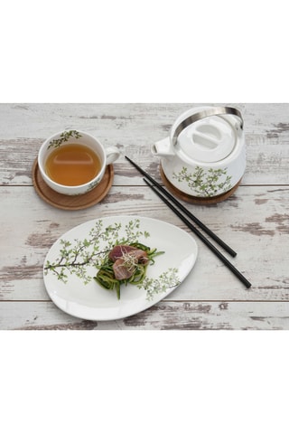 Plato de porcelana Natura - 37 x 2,5 x 25,5 cm