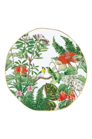 6 platos de postre de porcelana Exotica - 16 cm