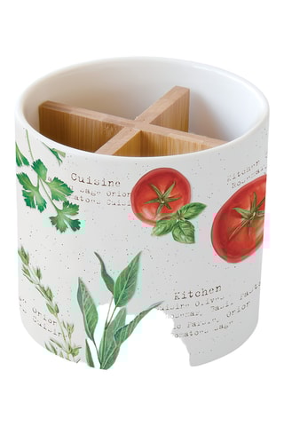 Portautensilios de porcelana Amalfi - 14 x 13,5 cm