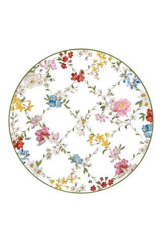 6 platos de postre de porcelana Gardens Dream - 19 cm