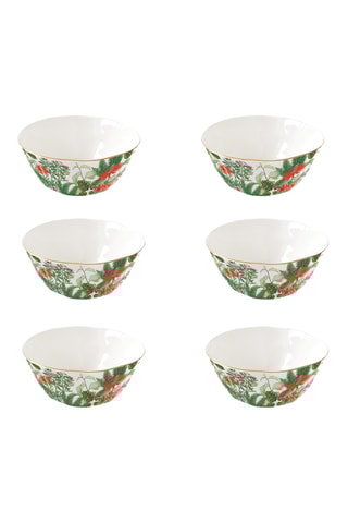 6 boles de porcelana Exotica - 12 cm